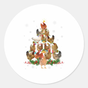 Adesivo Frango de Natal Engraçado