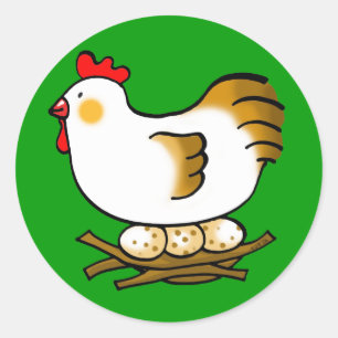 Adesivo frango e ovos