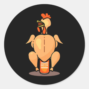 Adesivo Frango Em Lata De Cerveja Churrasco Fofo Presente