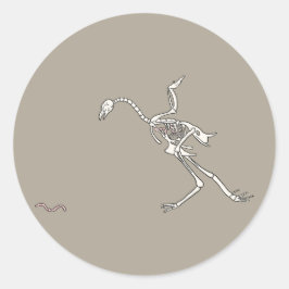Adesivo Frango Esquelético de Halloween