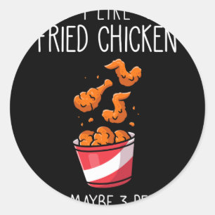 Adesivo Frango Frito Dito Engraçado - Eu Gosto de Frango F