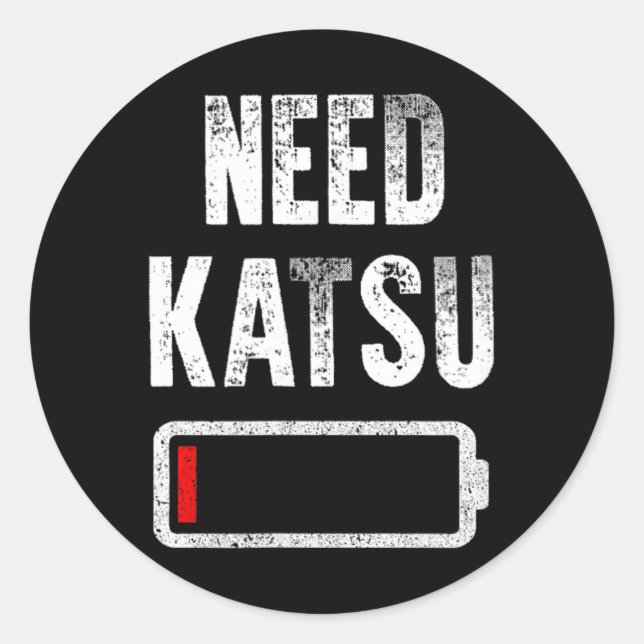 Adesivo Frango Frito Japonês Katsu Precisa de Mais Comida  (Frente)