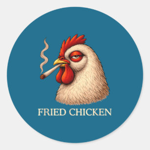 Adesivo Frango Frito Lojas de Fumo Engraçado Amante da Mac