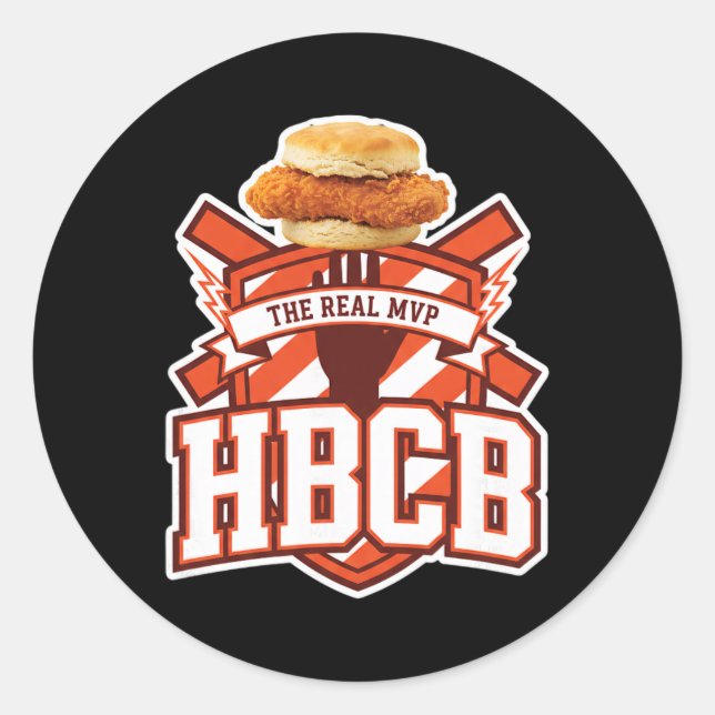 Adesivo Frango, Hbcb O Frango Sanduíche Mvp Real Dge  (Frente)