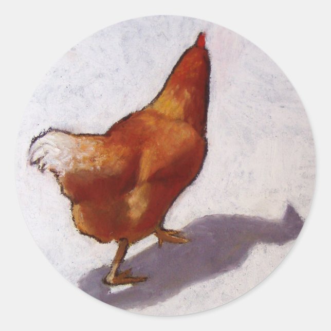 ADESIVO FRANGO NO PASTEL DE ÓLEO (Frente)