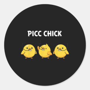 Adesivo Frango, Picc Frango Orgulhosa Enfermeira de Acesso