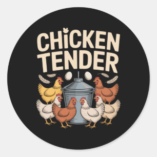 Adesivo Frango Ternura Frango Engraçado Pun Humor do Agric