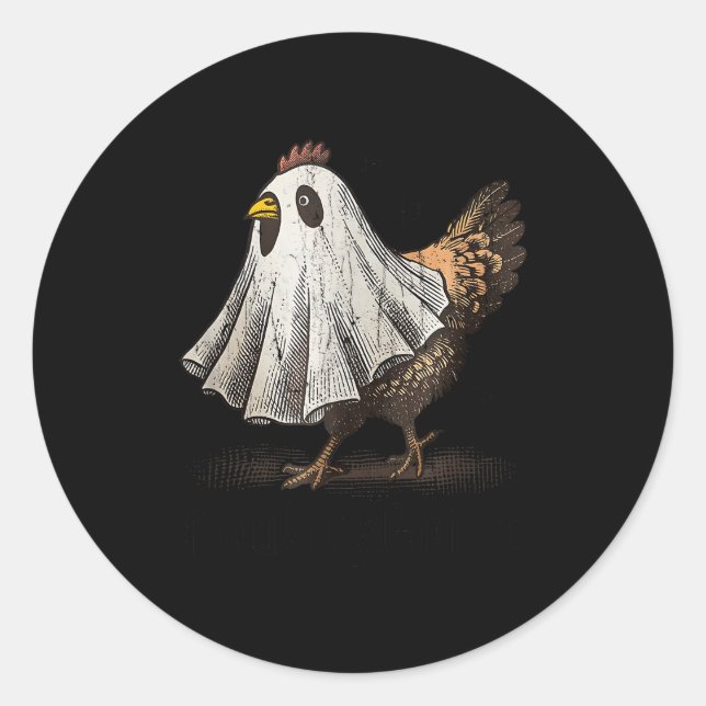 Adesivo Frango Ultrygeist, Fantasma de Frango, Halloween D (Frente)