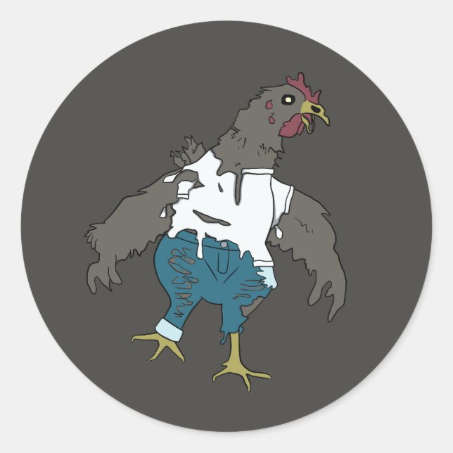 Adesivo Frango Zumbi (Frente)