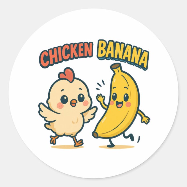 ADESIVO FRANGUINHO BANANA!  (Frente)