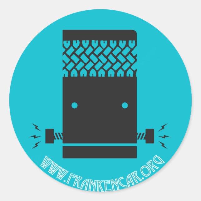 Adesivo Frankencar Sticker com Web site (Frente)