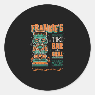 Adesivo Frankenstein Creepy Cute Tiki Lounge Vacation Surf