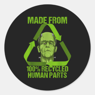 Adesivo Frankenstein Feito a Partir de 100% Peças Humanas