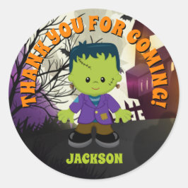 Adesivo Frankenstein Halloween Stickers Kids Personalizado
