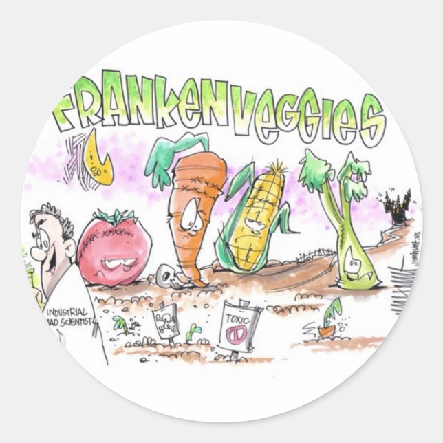 Adesivo FrankenVeggies Milhões Contra os Stickers da Monsa (Frente)