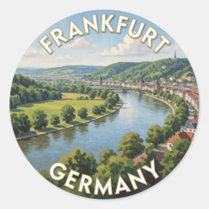 Adesivo Frankfurt Alemanha Colinas Verdes Natureza 🌿