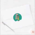 Adesivo Franklin Peppermint Candy<br><div class="desc">As designs de Natal de Charles Schulz,  que incluem os amendoins,  capturam a essência da inocência infantil e o espírito que anima a época de férias.</div>