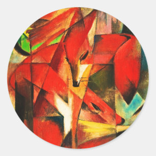 Adesivo Franz Marc a pintura da arte moderna do Fox