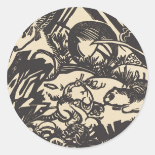 Adesivo Franz Marc   Legenda Animal Tierlegende