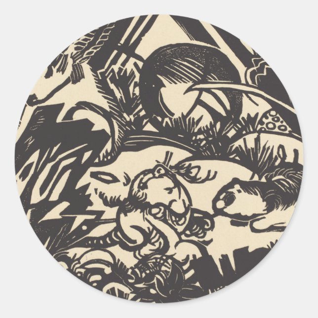 Adesivo Franz Marc | Legenda Animal Tierlegende (Frente)