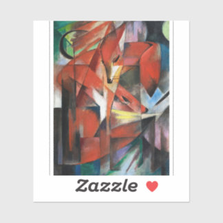 Adesivo Franz Marc's The Foxes (1913) 