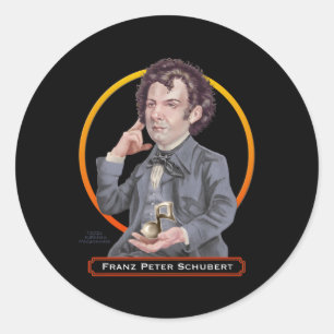 Adesivo Franz Peter Schubert, compositor austríaco
