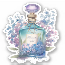 Adesivo Frasco de Perfume Floral