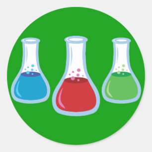Adesivo Frascos de Ciência