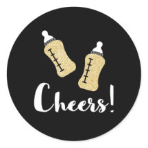 Frascos de Feliz ano novo Anúncio do Bebê