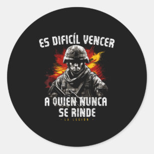 Adesivo Frase Motivacional Legionária Espanhola do Motto