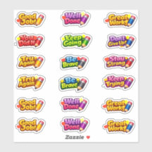 Frases de Mentalidade de Crescimento Kawaii & Prof