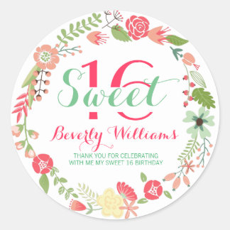 Adesivo Frasto Floral Colorida No Sweet Branco 16