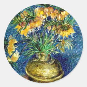 Adesivo Fraturas Imperiais num Vaso de Cobre - Van Gogh