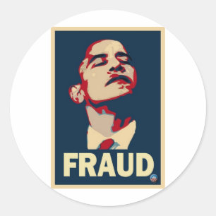 Adesivo Fraude de Obama