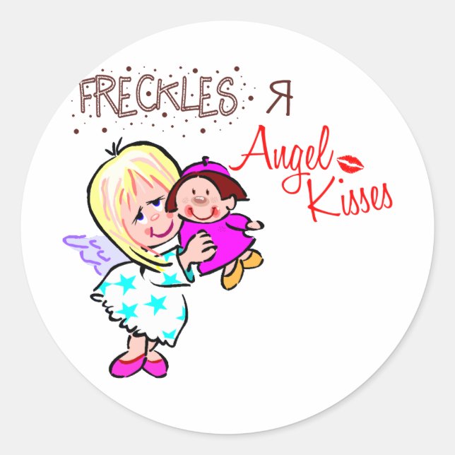 Adesivo Freckles São Beijos Anjos (Frente)