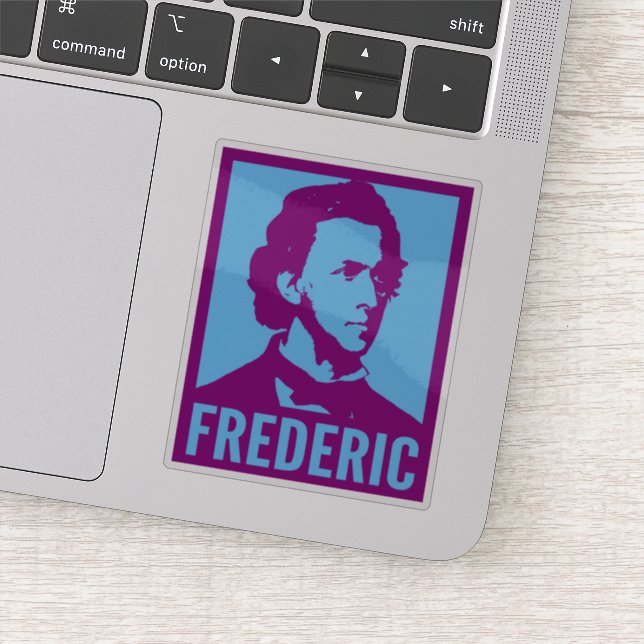 Adesivo Frederic Chopin Pop Art Retrato Personalizado Vini (Detalhe)