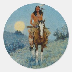 Adesivo Frederic Remington's The Outlier 1909