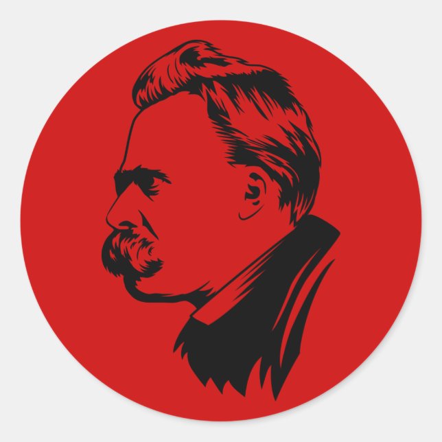 Adesivo Frederich Nietzsche Portrait (Frente)