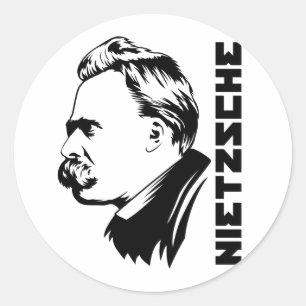 Adesivo Frederich Nietzsche Retrait Sticker