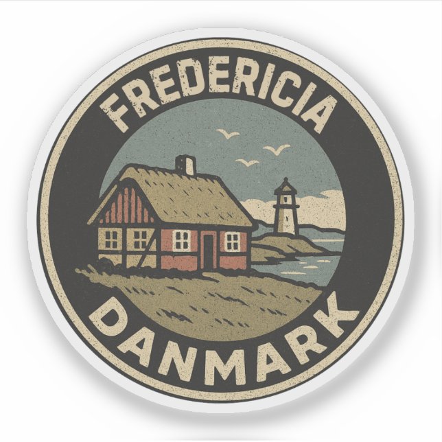 Adesivo Fredericia, Dinamarca Dinamarca  (Frente)