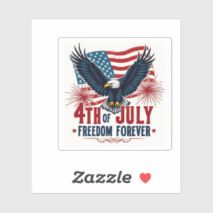 Adesivo Free Forever USA Sticker