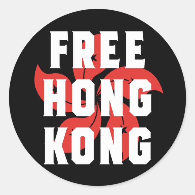 Adesivo Free Hong Kong (Frente)