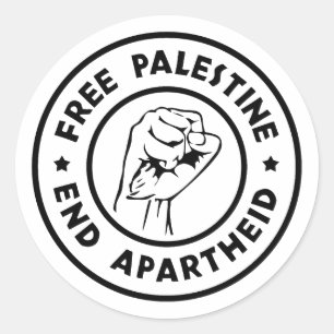 Adesivo Free Palestine End Apartheid