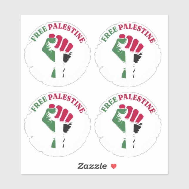 Adesivo Free Palestine End Apartheid III (Folha)