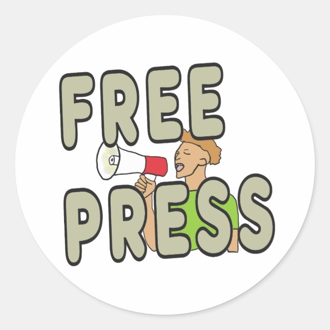 Adesivo Free Press (Frente)