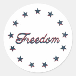 Adesivo Freedom Patriotic America 250 Stars Design