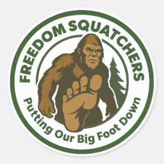 Adesivo Freedom Squatchers Stickers (round)