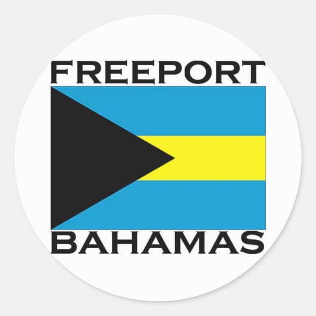 Adesivo Freeport, Bahamas (Frente)