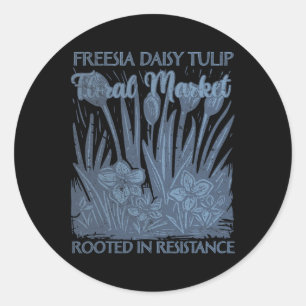 Adesivo Freesia Daisy Tulipa Enraizada Em Resistência Suti