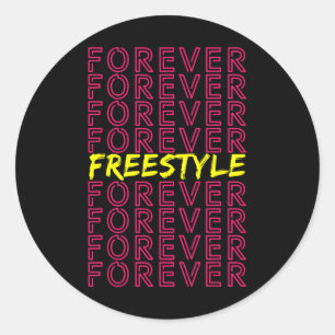 Adesivo Freestyle Forever 80s - Versão do partido Retro Co
